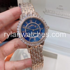 Jaeger-LeCoultre Rendez-Vous Moon Blue Dial Stainless Steel Bracelet Clone