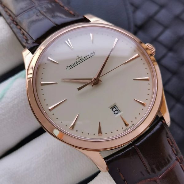 Jaeger LeCoultre Ulter 1288420 Thin Master 40mm white face rose gold