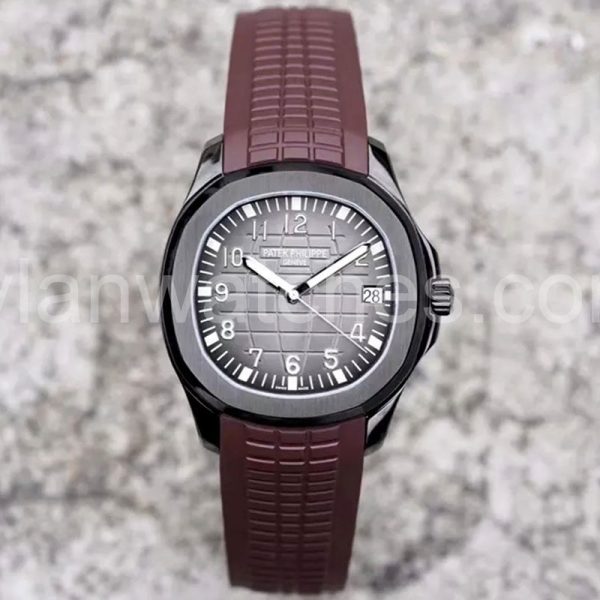 Patek Philippe Aquanaut Grey Dial Black Case Clone, Grey Dial, Black Case, Swiss Clone