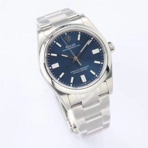 Rolex Oyster Perpetual Blue Dial 36MM Clone with blue dial