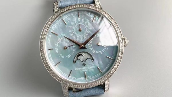 Vacheron Constantin 4305T hereditary 36.5mm Shell Face White Diamond Blue Case
