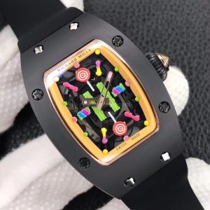 Richard Mille RM 007 Black Candy Clone, Black Case, Colorful Candy Dial, RM 007 Clone