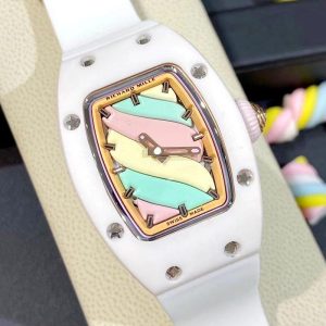 Richard Mille RM 007 White Macaron Clone, White Case, Pastel Dial, RM 007 Clone