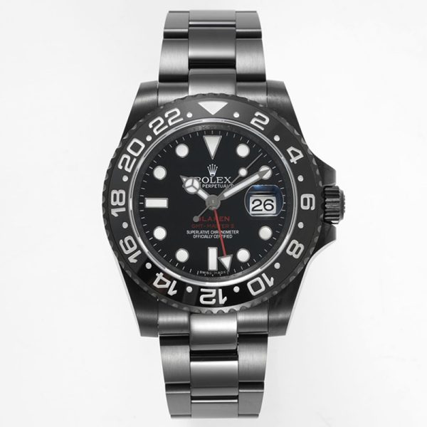Rolex GMT-Master II All Black Super Clone 40MM DLC black case bracelet