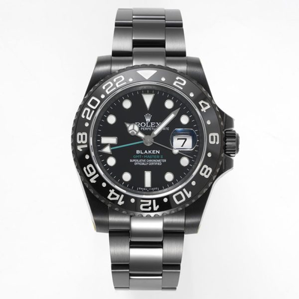 Rolex GMT-Master II Blaken All Black DLC Clone 40MM