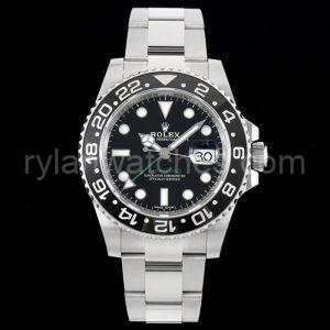 rolex gmt master ii black circle dial clone replica watch