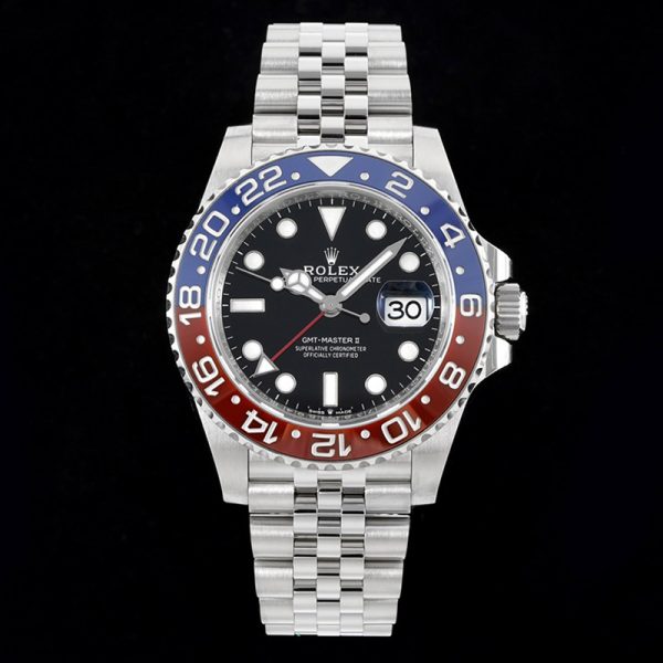 Rolex GMT-Master Circle Coke 40MM Clone black-red ceramic bezel