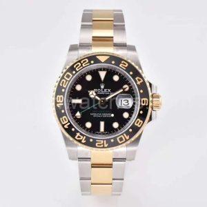 rolex gmt master ii gold dial circle clone replica watch