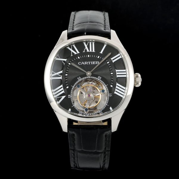 Cartier Drive De Tourbillon Black 40mm Swiss Replica Watch
