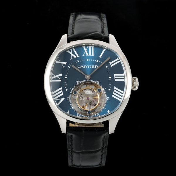 Cartier Drive De Tourbillon Blue 40mm Swiss Replica Watch