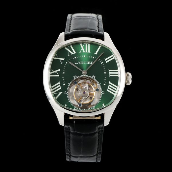 Cartier Drive De Tourbillon Green 40mm Swiss Replica Watch