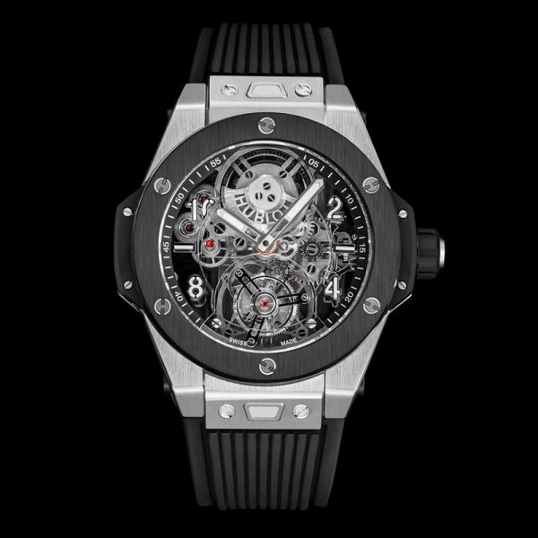 Hublot Big Bang Tourbillon 45mm Grey Black Swiss Replica Watch