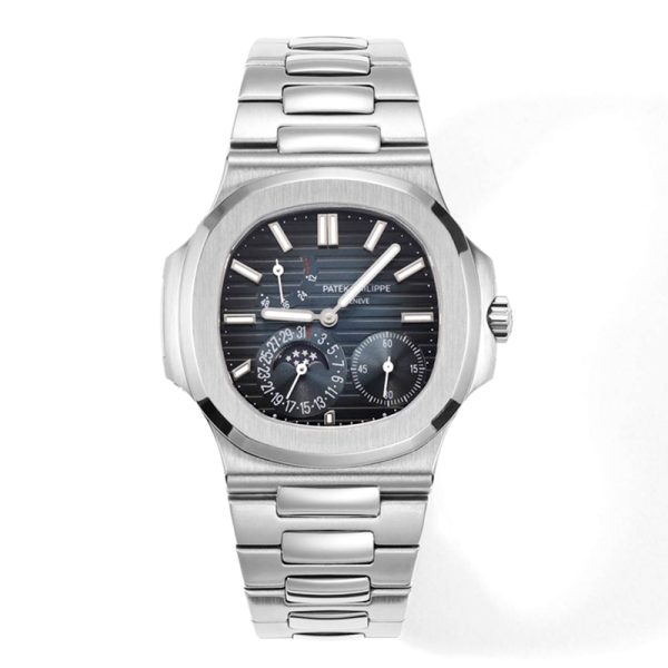 Patek Philippe Nautilus 5712 Blue Dial Clone, Blue Dial, Nautilus Moonphase, Swiss Clone