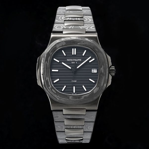 Patek Philippe Nautilus 5711 DIW Carbon Black Dial Clone, Carbon Case, Black Dial, Swiss Clone