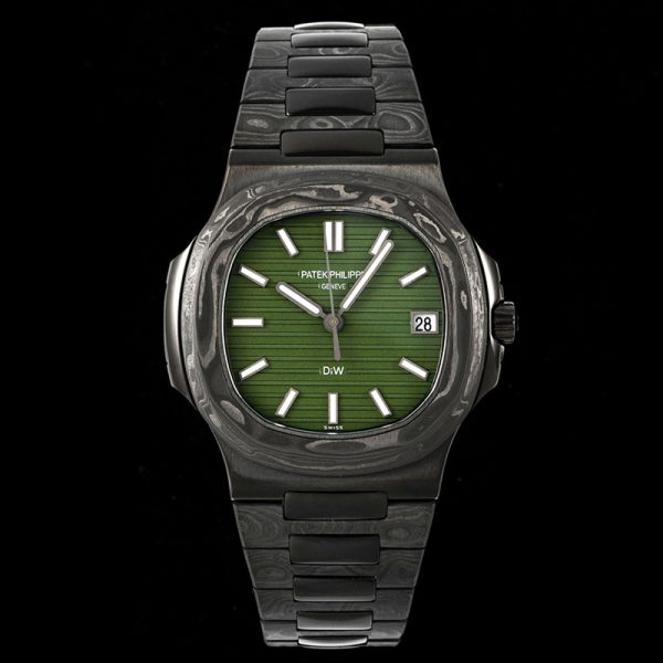Patek Philippe Nautilus 5711 DIW Carbon Green Dial Clone, Green Dial, Carbon Case, Swiss Clone