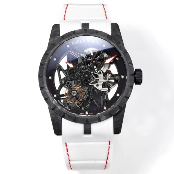 Roger Dubuis Excalibur Skeleton Carbon White Clone DBEX0577
