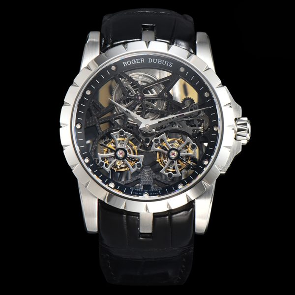 Roger Dubuis Excalibur Double Tourbillon White Clone RDDBEX0396