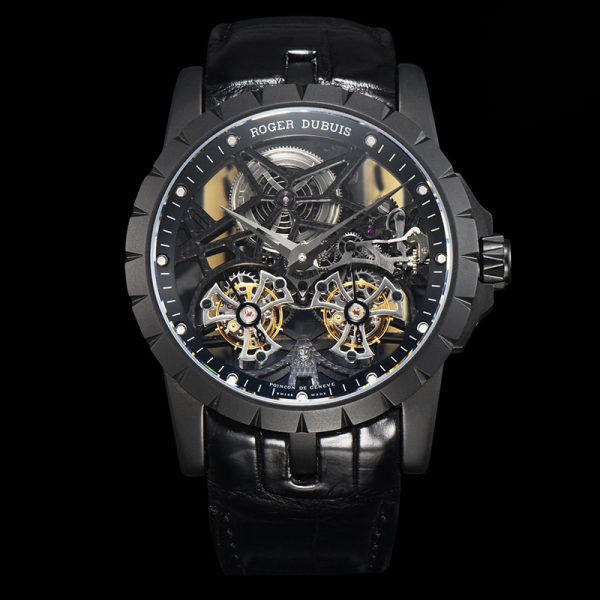 Roger Dubuis Excalibur Double Tourbillon Black Clone RDDBEX0471
