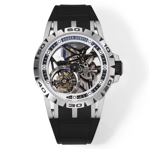 Roger Dubuis Excalibur Spider Silver Black Clone RDDBEX0479