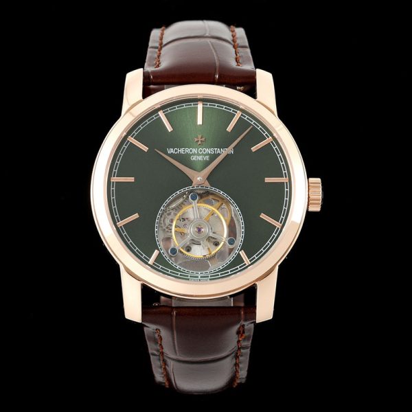Vacheron Constantin Traditionnelle Tourbillon Green Gold Clone Watch