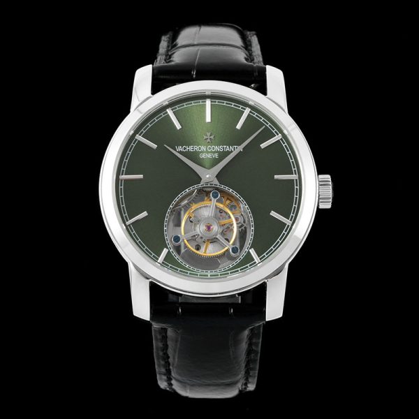 Vacheron Constantin Traditionnelle Tourbillon Green Steel Clone Watch
