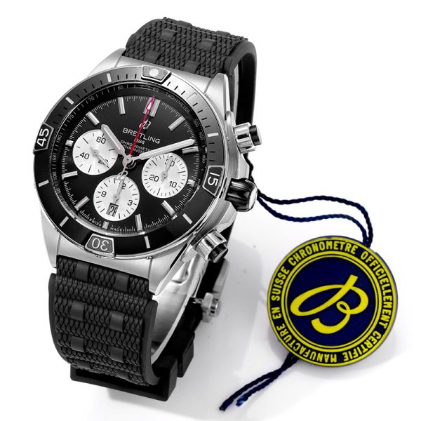 Breitling Super Chronomat B01 Black Rubber 44mm replica