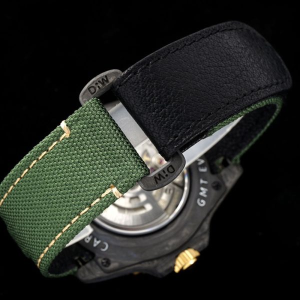 Rolex DIW GMT Master II Carbon Fiber Green woven strap 40MM - Image 7