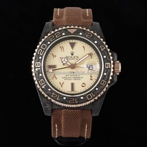 rolex diw gmt master ii carbon fiber brown clone replica watch