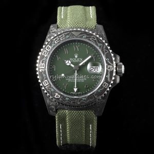 rolex diw gmt master ii carbon fiber green clone replica watch