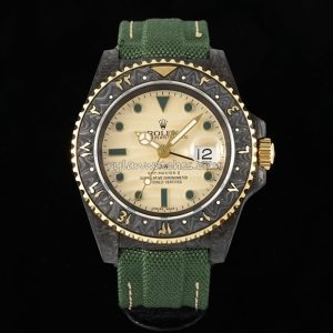 rolex diw gmt master ii carbon fiber green strap clone replica watch