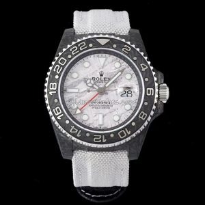 rolex diw gmt master ii carbon fiber white clone replica watch