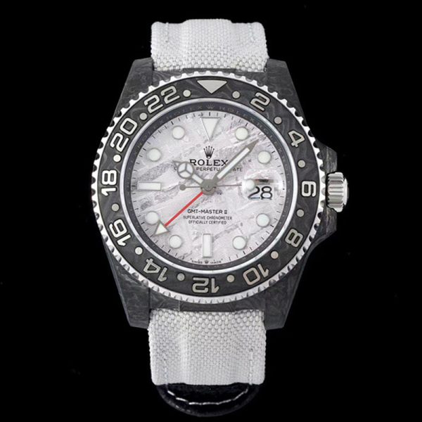 Rolex DIW GMT Master II Carbon Fiber Black Clone 40MM black carbon case black strap