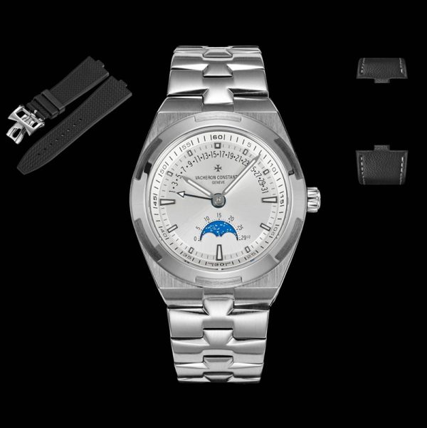 Vacheron Constantin Overseas Perpetual Calendar White Steel Clone Watch