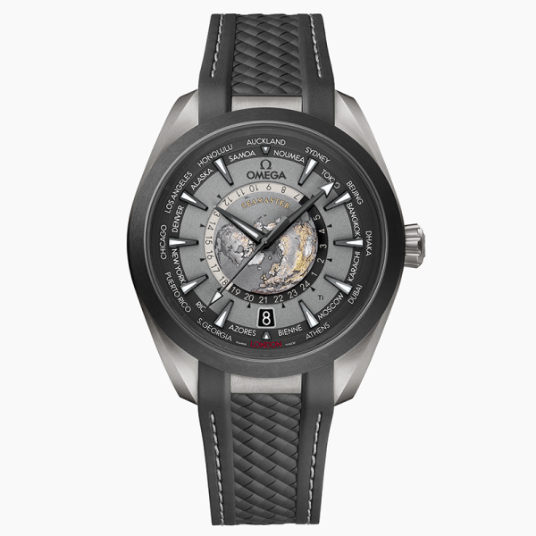 Omega Seamaster Aqua Terra 150M Clone with Black Dial and Rubber Strap