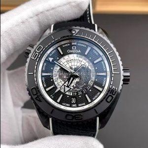 Omega Seamaster Planet Ocean 600M GMT Black Dial Super Clone Watch