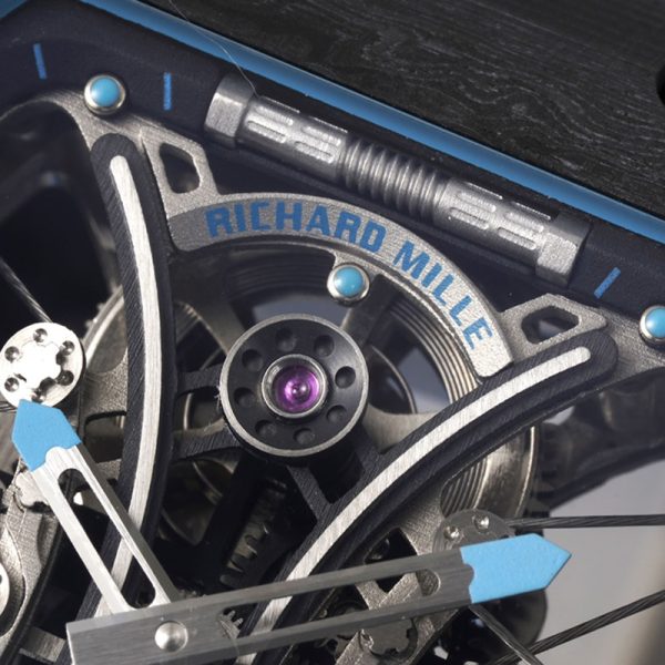 Richard Mille RM27-03 Tourbillon Clone with Carbon Fiber Case and Black Rubber Strap (Copy)