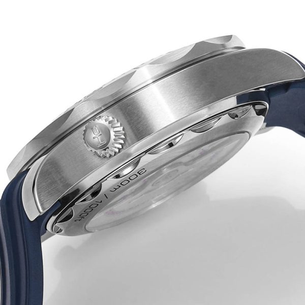 Omega Seamaster Diver 300m Clone Watch with Blue Dial and Stainless Steel Bracelet (Copy)