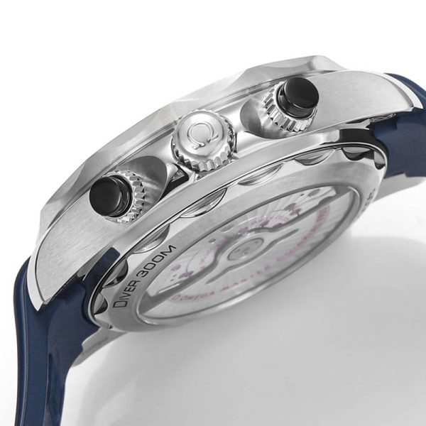 Omega Seamaster Diver 300m Clone Watch with Blue Dial and Stainless Steel Bracelet (Copy)
