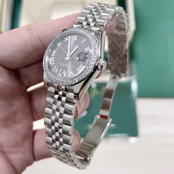 Rolex Datejust Clone Silver Dial Stainless Steel Bracelet 41MM (Copy)