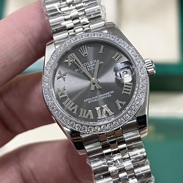 Rolex Datejust Clone Silver Dial Stainless Steel Bracelet 41MM (Copy)