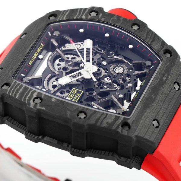 Richard Mille RM 35-02 RAFA Black Case White Strap Clone (Copy)