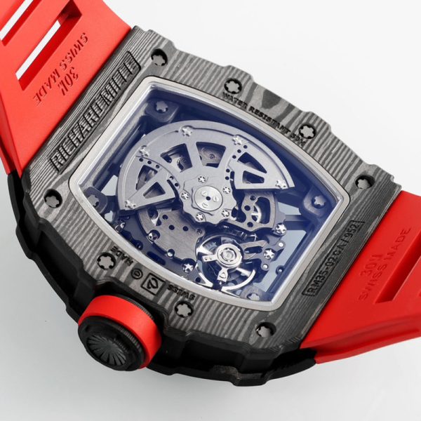 Richard Mille RM 35-02 RAFA Black Case White Strap Clone (Copy)