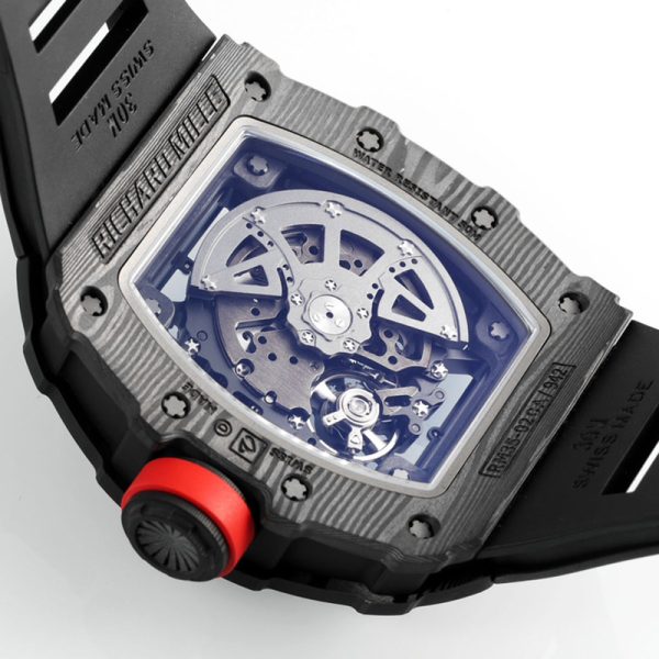 Richard Mille RM 35-02 RAFA Black Case Red Strap Clone (Copy)