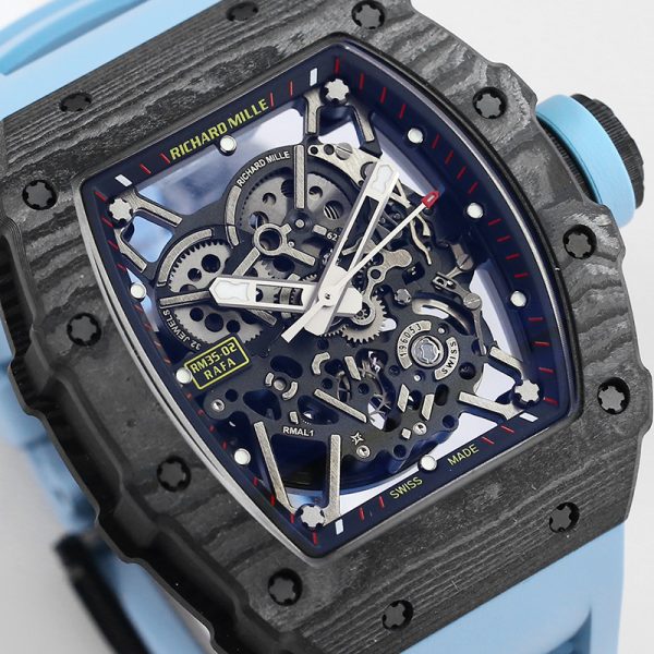 Richard Mille RM 35-02 RAFA Black Case Black Strap Clone (Copy)