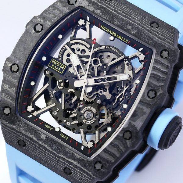 Richard Mille RM 35-02 RAFA Black Case Black Strap Clone (Copy)