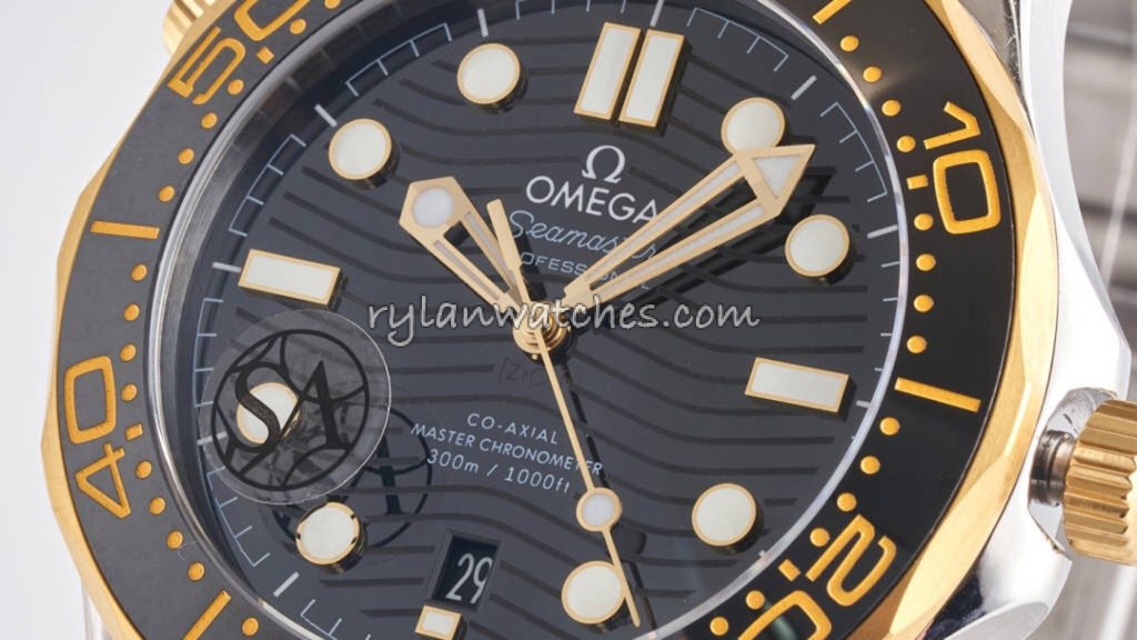 omega seamaster clone vs real dial details