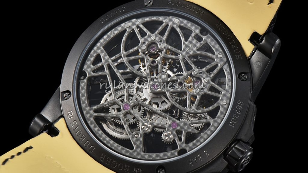 Macro photo of super clone movement comparing rotor and bridges