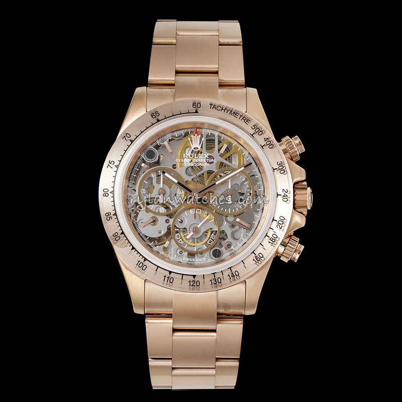 Rolex Daytona Skeleton ADG Artisans de Genève Rose Gold Bezel Clone