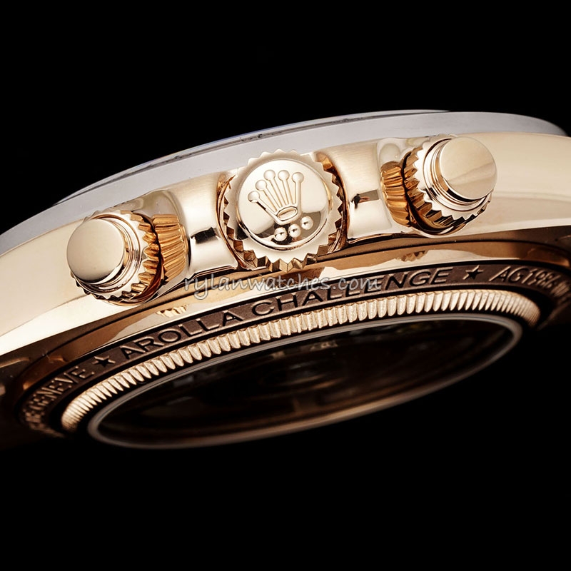 Rolex Daytona Skeleton ADG Rose Gold Bezel Clone 40mm