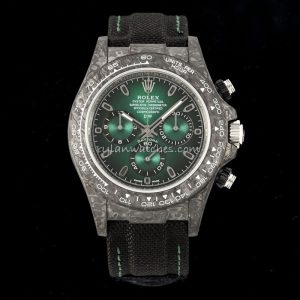 Rolex Daytona DiW Carbon Fiber Green Dial Clone 4130
